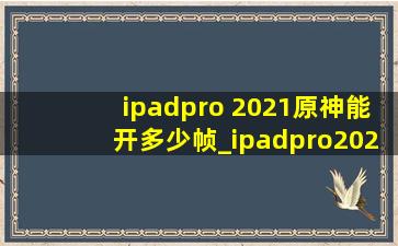 ipadpro 2021原神能开多少帧_ipadpro2022原神能开多少帧